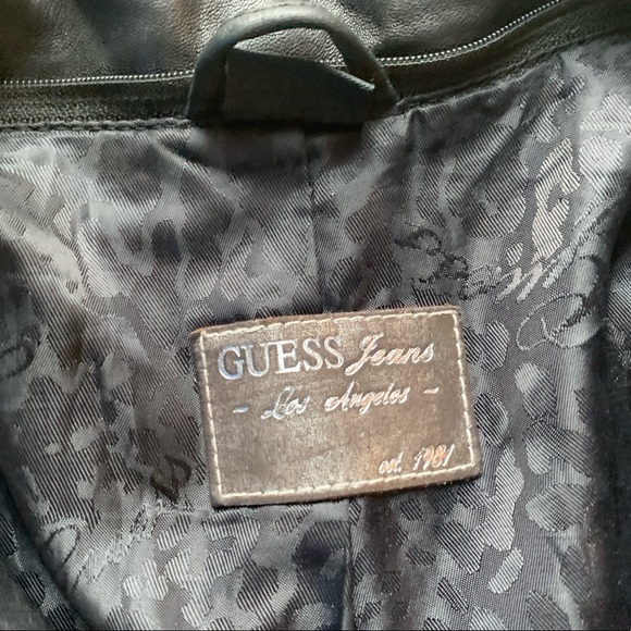 Vintage Guess Leather Jacket - Picture 3 of 3